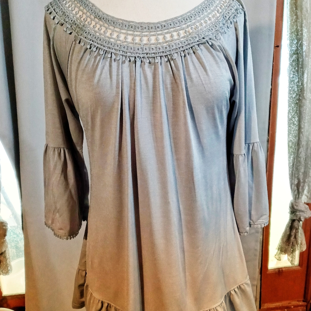Ruffled Tunic Top